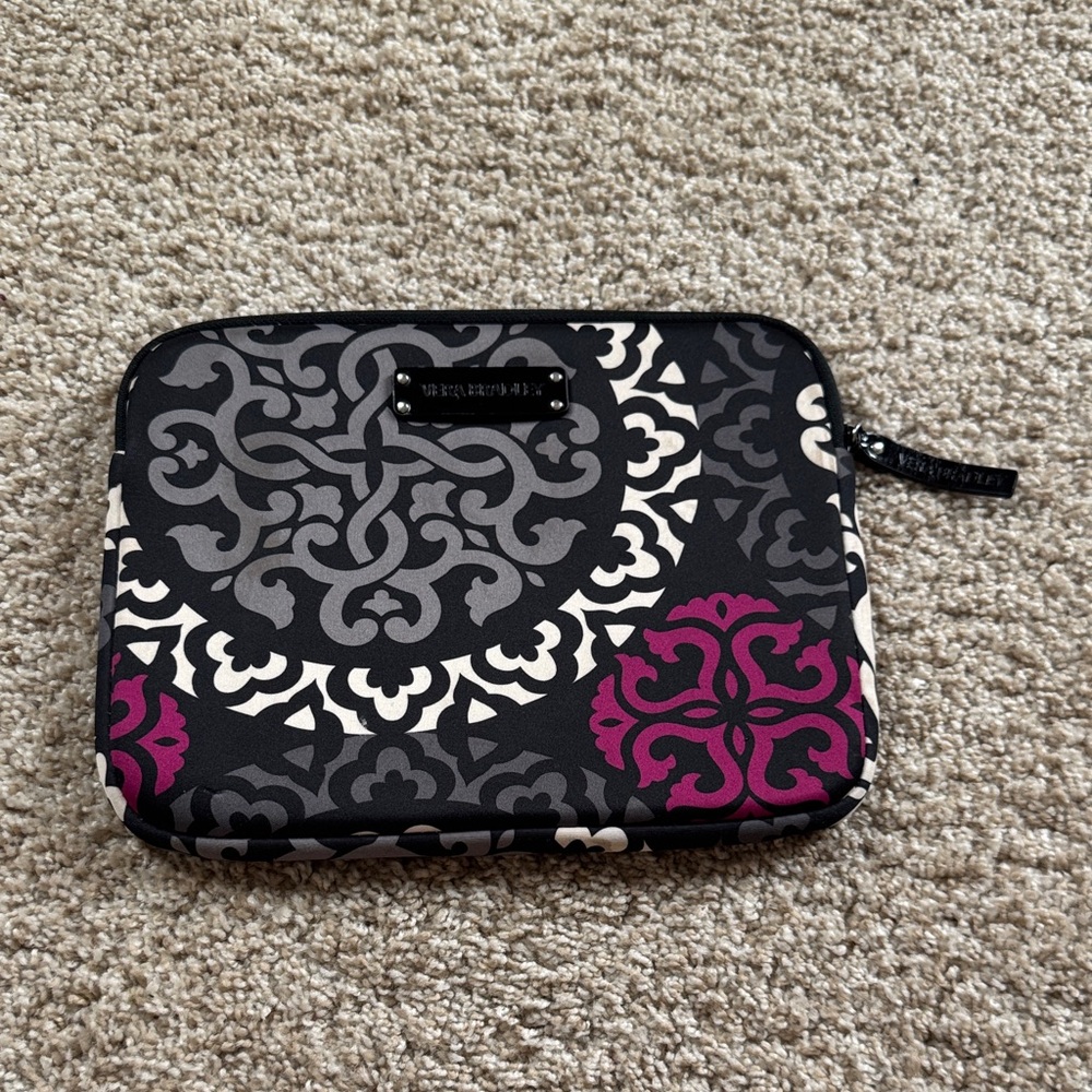 Vera Bradley Black and Purple Patterned Case